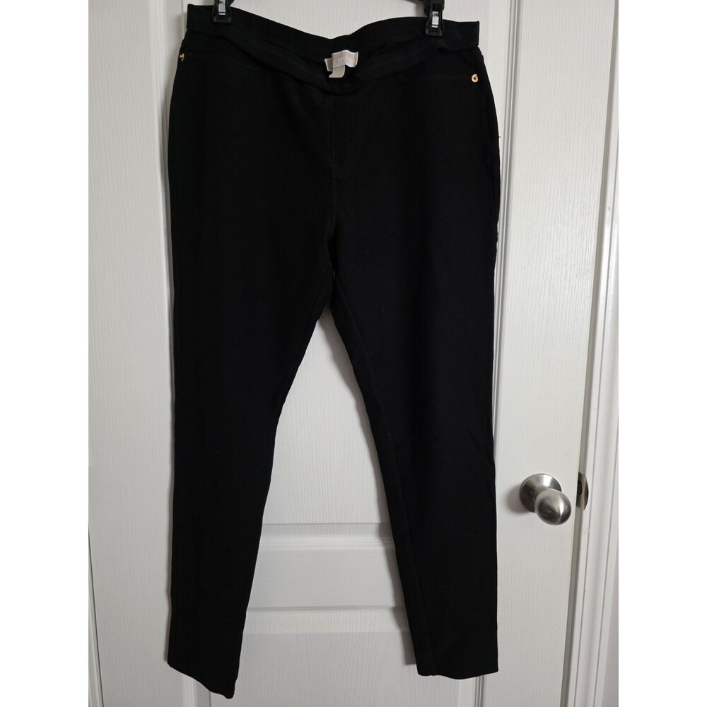 Michael Kors knit ankle skinny pants, featuring a gold-toned label sz L. (249)